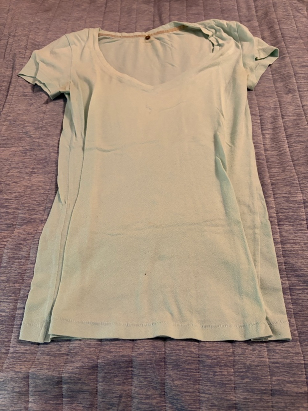 Victoria's Secret Mint Green V-Neck Short Sleeve Tee